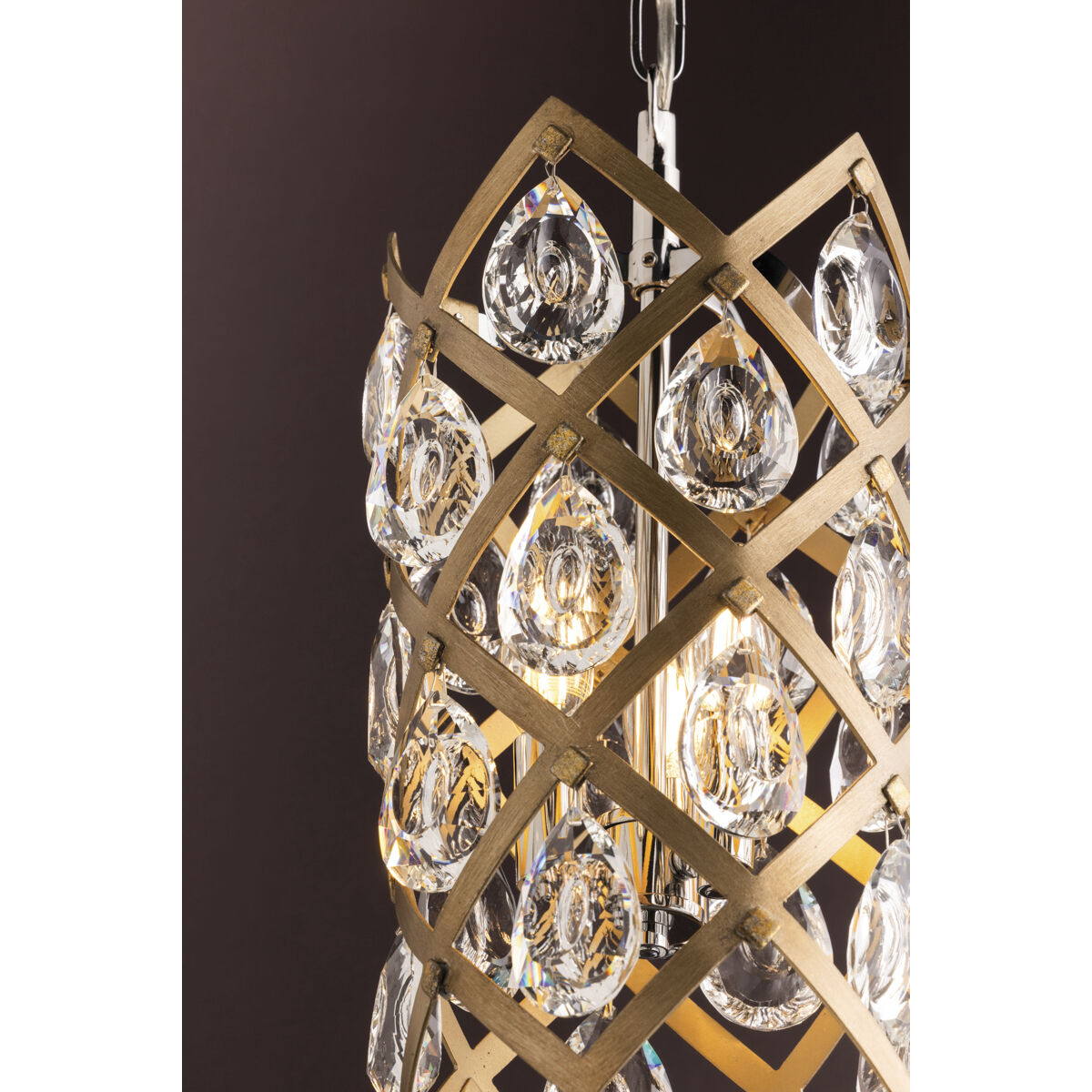 Tiara 3 Light 8.5 inch Vienna Bronze Pendant Ceiling Light